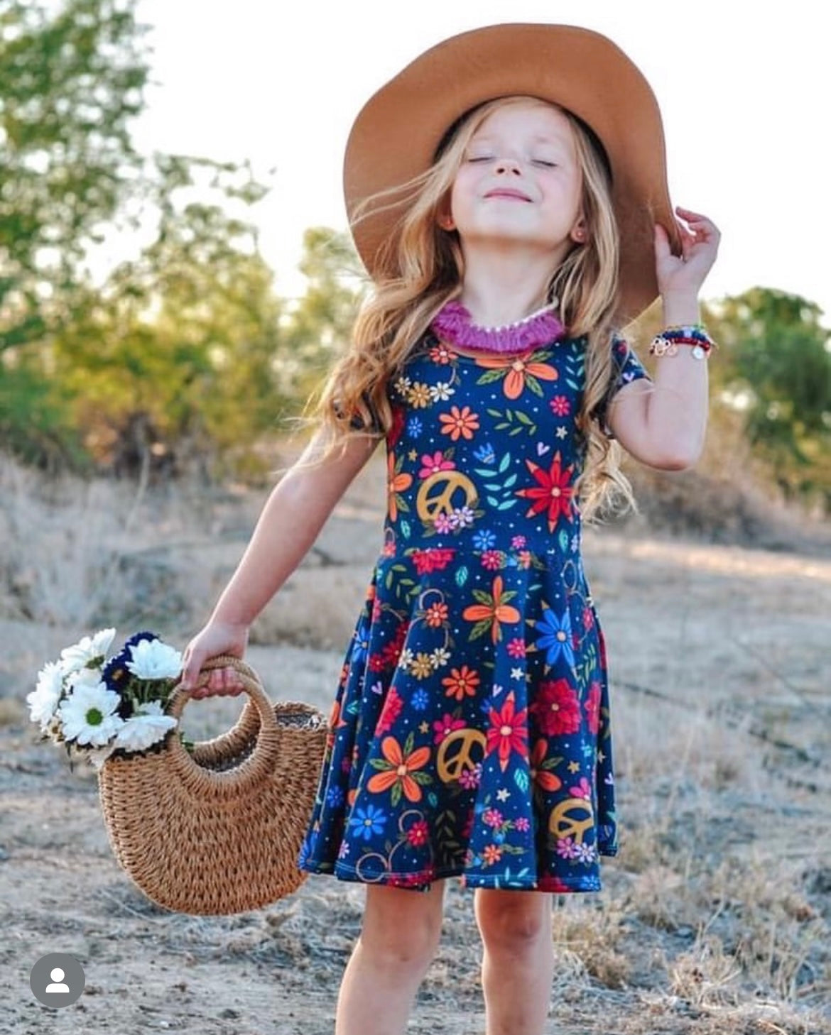 Cowboy Hat Flower Girl Basket